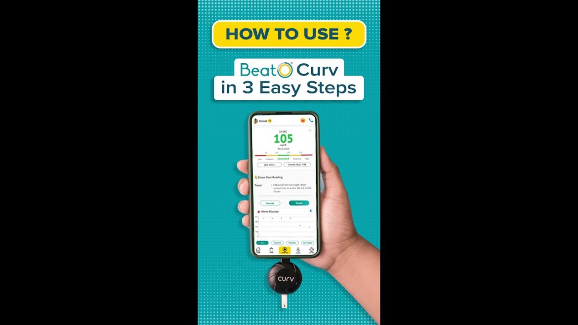 How To Use The Beato Curv Smartphone Glucometer? #shorts #diabetes