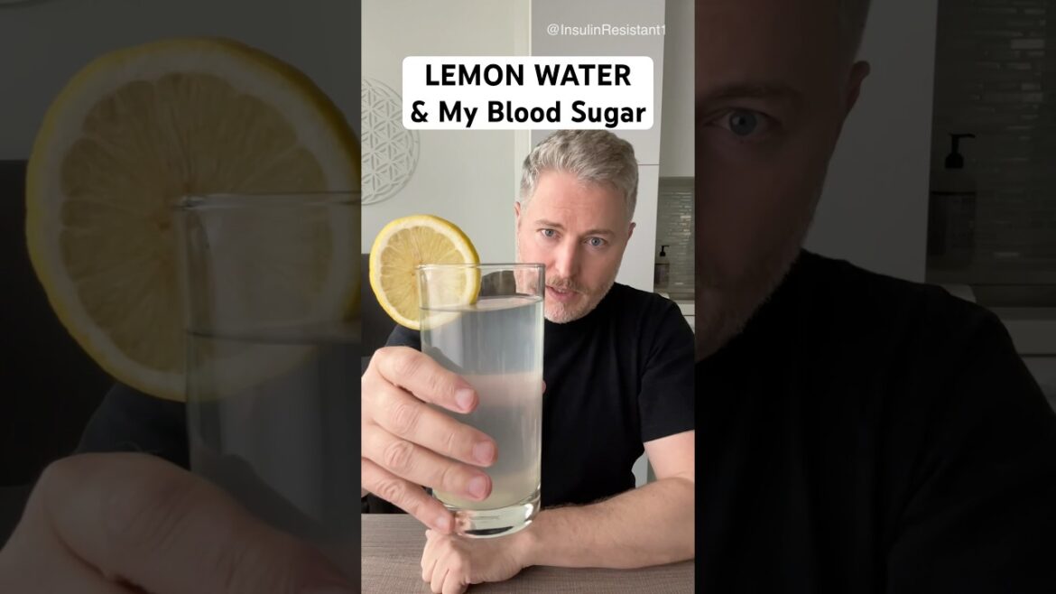 Lemon water and my blood sugar. #glucose #bloodsugar #insulinresistant1 #lemonwater