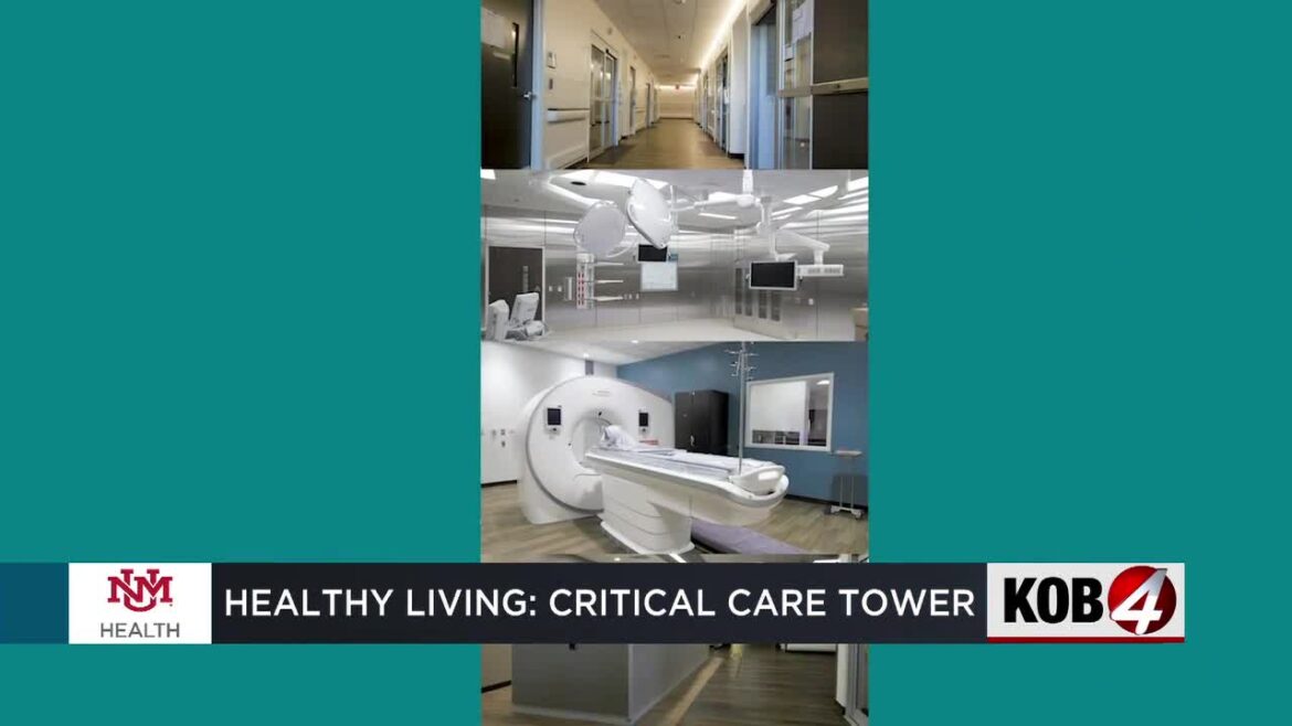 Critical care tower healthy living with unm health
