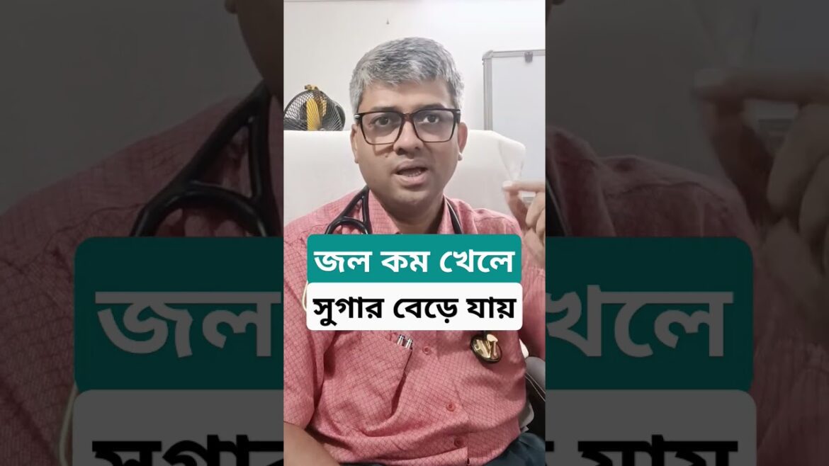 Drinking less water increases sugar. #samallick #diabetes #sugar #water #diet