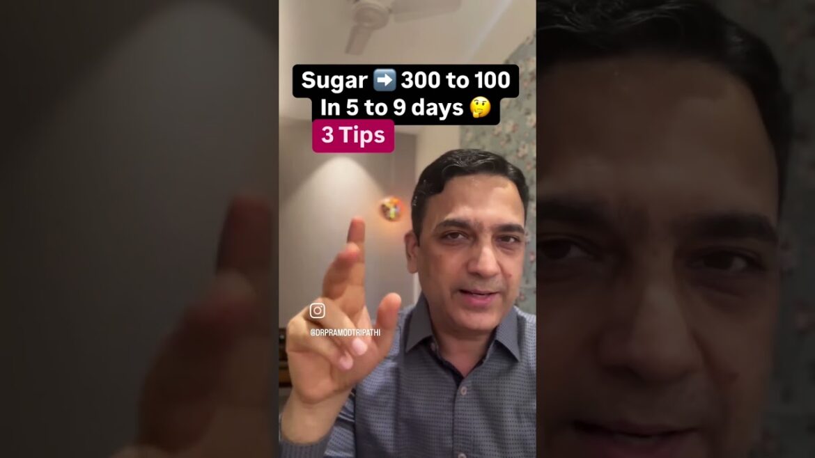 Sugar 300 to 100 in 5 to 9 days #diabetesreversal