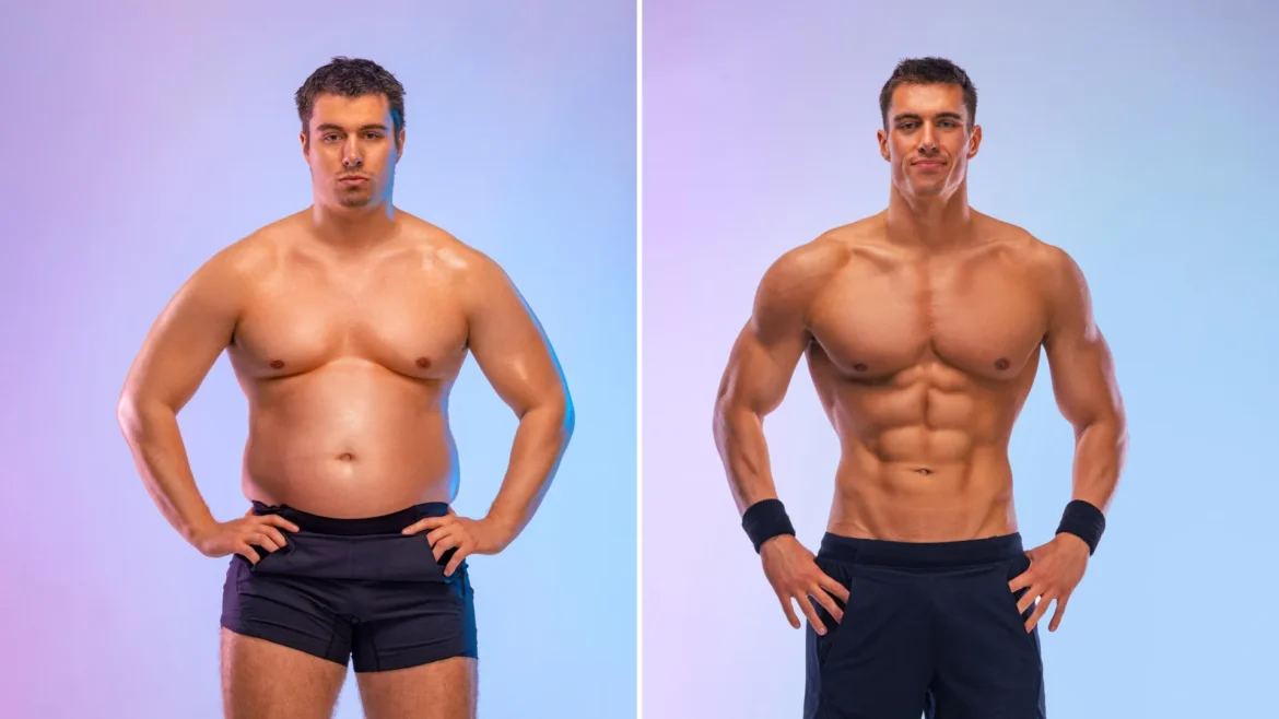 Losing fat gaining muscle