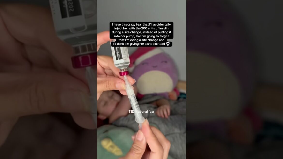 GIVING HER A CRAZY BIG DOSE OF INSULIN #BIGGESTFEAR #T1D