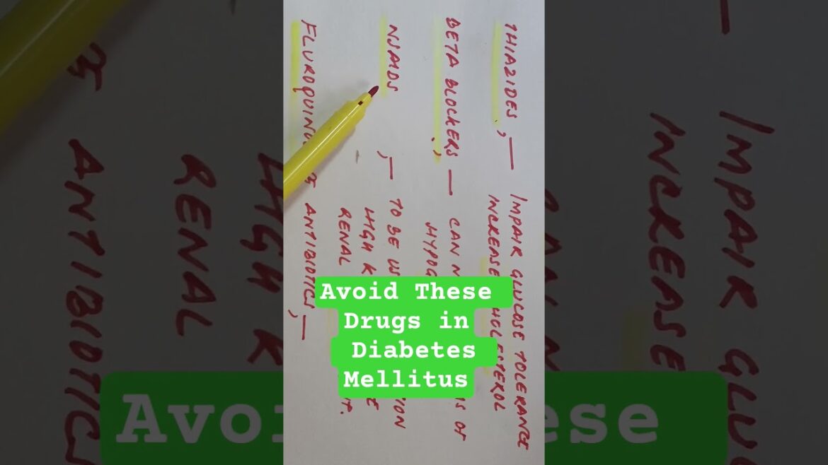 Drugs Which can worsen Diabetes Mellitus #you tube shorts,#diabetes tips#Diabetes