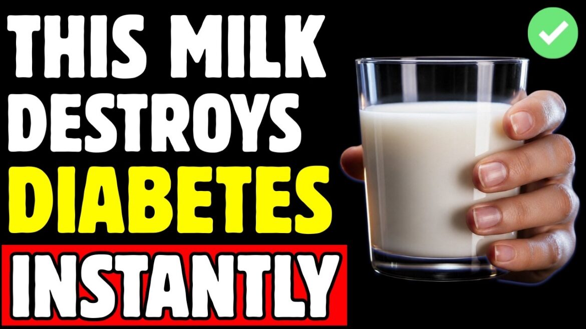 The MILK that a DIABETIC should DRINK to LOWER BLOOD